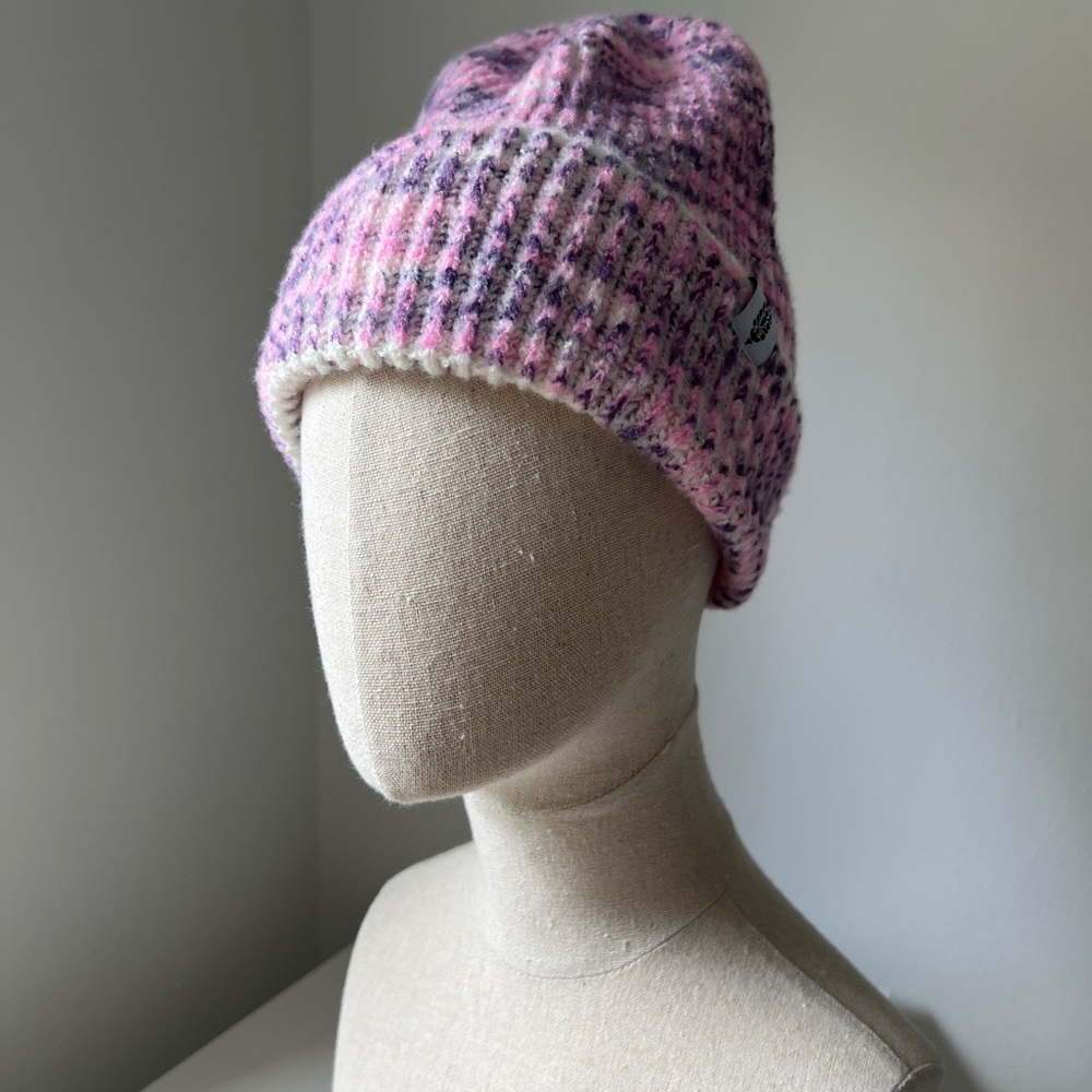 FP Movement by Free People Pink and Purple Knit Beanie
